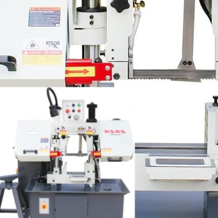 7.8 Inch Double Column CNC Plasma Cutters Pump Gear Motor Engine PLC Bearing Core Bandsaw Machine