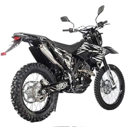 X-PRO Templar X 250cc 6 Speed Dirt Bike With Zongshen Engine Pit Bike Gas Adult Pitbike Big 21 18 Wheels Black